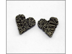 Heart Charm (antique brass colour) TB151